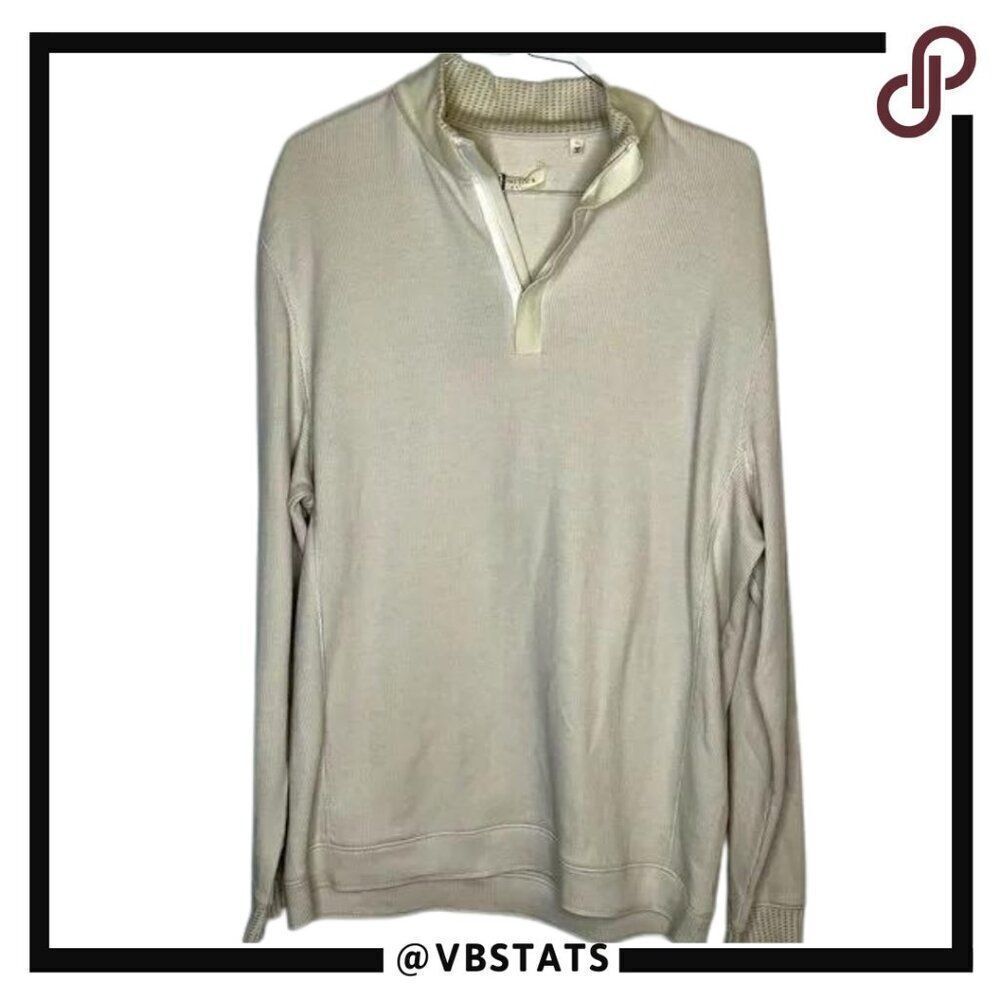XL Comstock &‎ Co Beige LS Top (NWT)